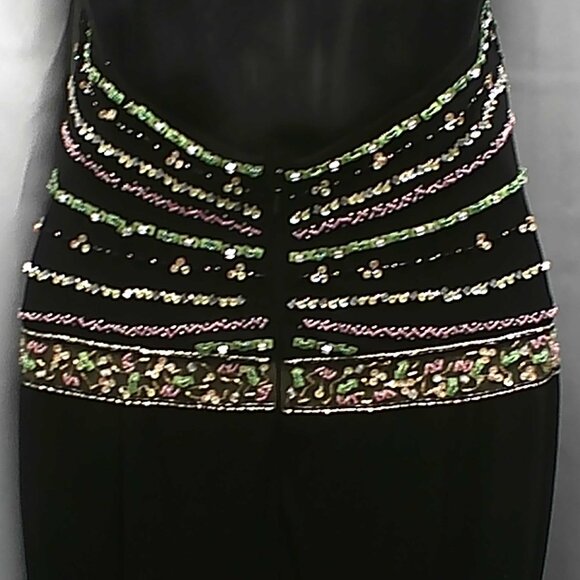 Black Xcite Dress With Sequins - Picture 10 of 13